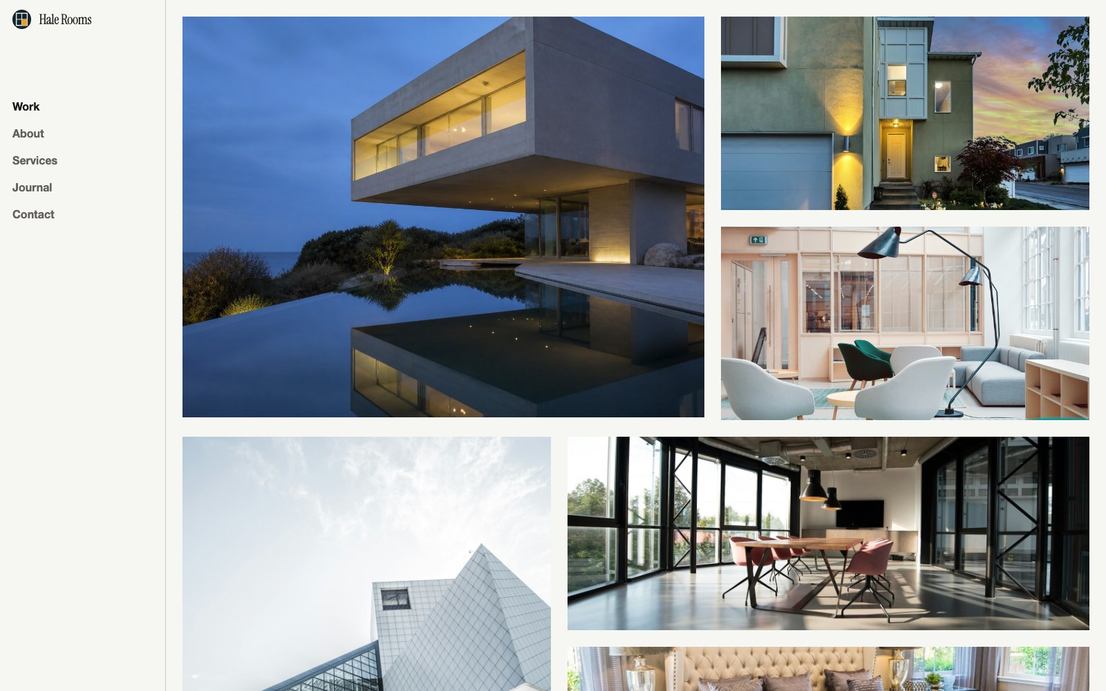 The Lightwell photography website template running on Flickks