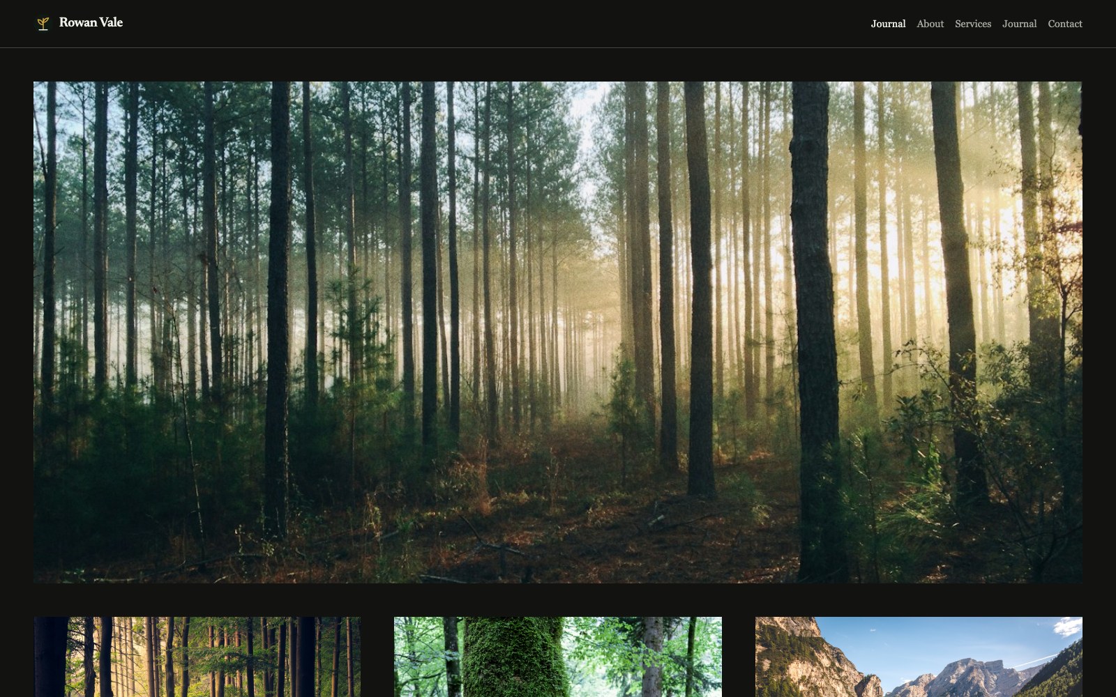 Understory Journal template preview